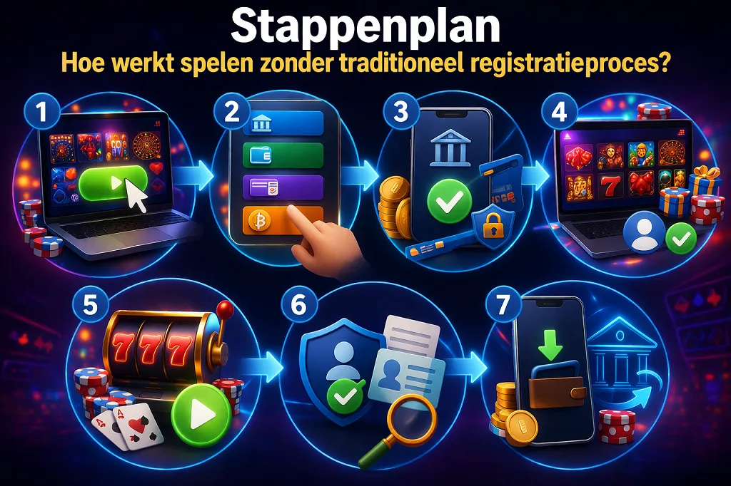 Stappenplan Hoe Verloopt Het Spelen Zonder Traditioneel Registratieproces